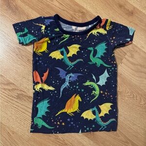 Little sleepies boy dragon short sleeve pajama top size 12-18 month